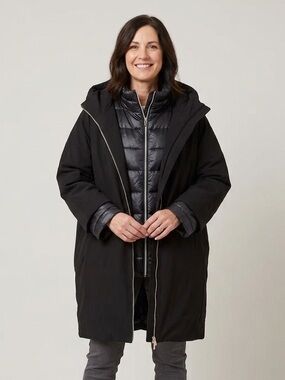 NWOT Addition Elle 3 in 1 Black Coat